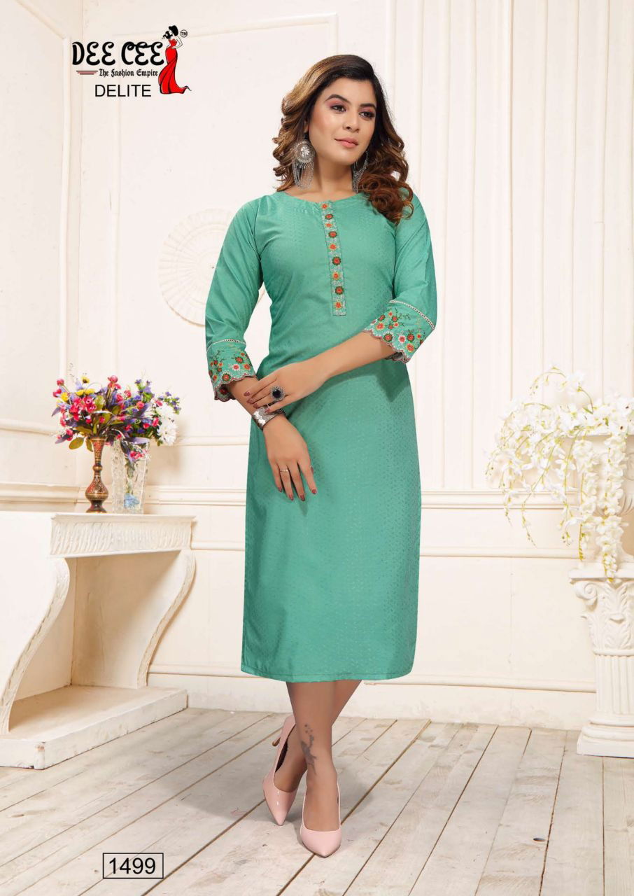 Deecee Delite Regular Wear Fancy Designer Kurti Collection